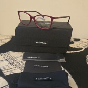 Dolce & Gabbana Women's Burgundy Glasses